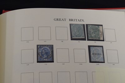 Lot 174 - Three Winsor albums of GB postage  stamps and an album of Queen Victoria envelope covers