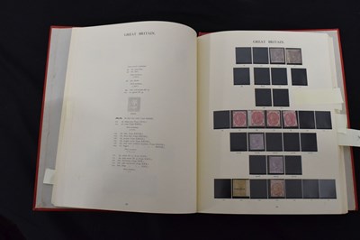 Lot 174 - Three Winsor albums of GB postage  stamps and an album of Queen Victoria envelope covers