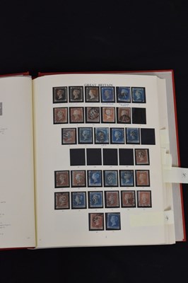 Lot 174 - Three Winsor albums of GB postage  stamps and an album of Queen Victoria envelope covers