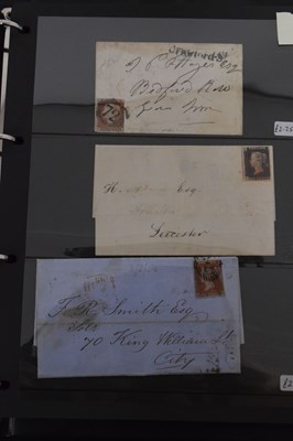 Lot 174 - Three Winsor albums of GB postage  stamps and an album of Queen Victoria envelope covers