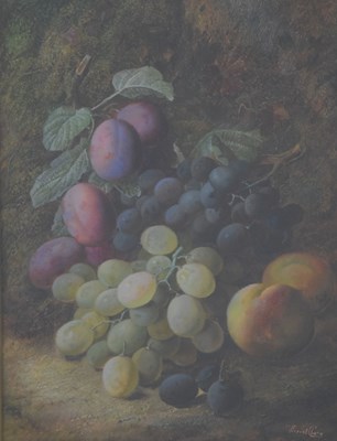 Lot 401 - Vincent Clare (1855-1930) - Oil on canvas - Still life of fruit