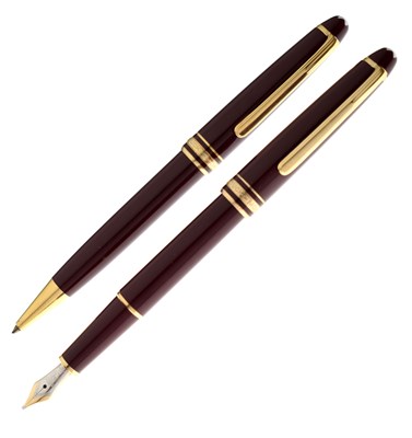 Lot 187 - Montblanc cartridge fill fountain pen and ballpoint pen