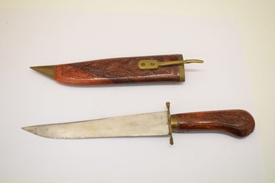 Lot 253 - Indian Kukri knife and a modern dagger