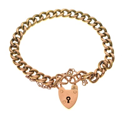 Lot 74 - Yellow metal belcher link bracelet