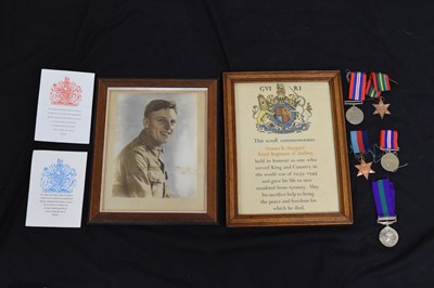 Lot 256 - Two `Second World War medal groups