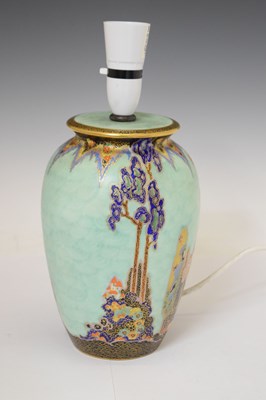 Lot 275 - Crown Devon lamp base
