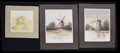 Lot 376 - Twentieth century - Pair of watercolours