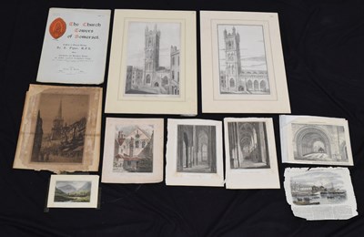 Lot 369 - Large quantity of Bristol and surrounding area etchings and engravings, etc