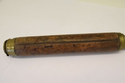 Lot 136 - Early Victorian two-draw telescope