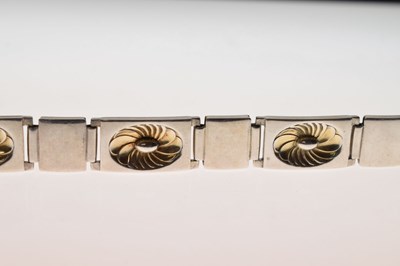 Lot 46 - Georg Jensen silver parcel gilt bracelet, No.56A