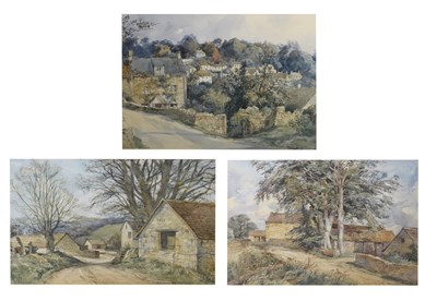 Lot 399 - Donald H. Edwards - Watercolour - Three landscapes