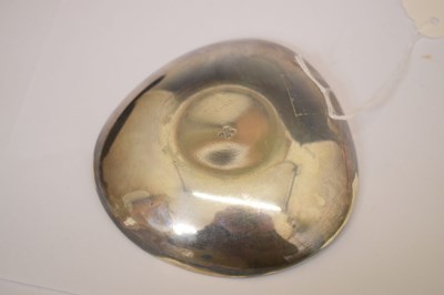 Lot 94 - Anton Michelsen - Danish white metal and green enamel dish