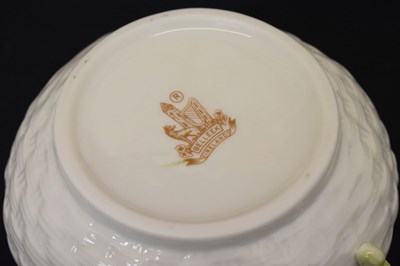 Lot 300 - Belleek tower centrepiece 223/800 and a quantity of teawares