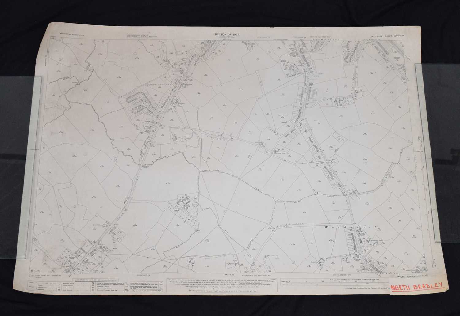 Lot 398 - Quantity of approximately 25 early to mid 20th century ordnance survey maps