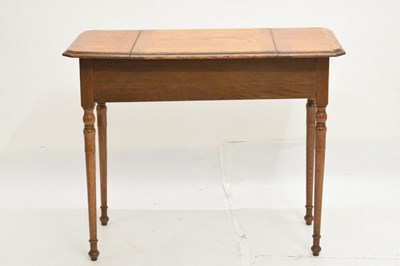 Lot 504 - Early 20th century Britisher oak metamorphic writing table/desk