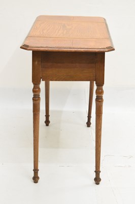 Lot 504 - Early 20th century Britisher oak metamorphic writing table/desk