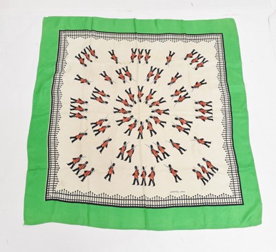 Lot 485 - Hermès, Paris - Silk scarf with marching guards