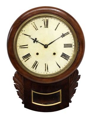 Lot 514 - Late 19th/early 20th century wall clock