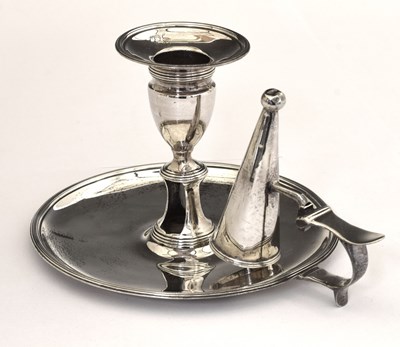 Lot 84 - George III silver chamberstick