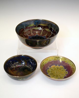 Lot 211 - Richard Joyce - Pilkington's Lancastrian  - three bowls