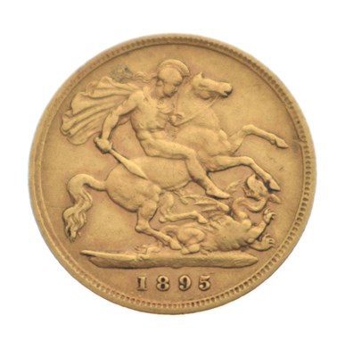 Lot 157 - Victorian gold half sovereign, 1895