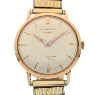 Lot 100 - Longines - Gentleman's yellow metal cased wristwatch