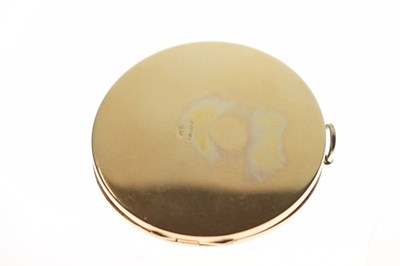 Lot 49 - 9ct gold circular locket