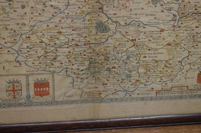 Lot 278 - Speed (John), 17th century hand coloured engraved map of Somerset-Shire