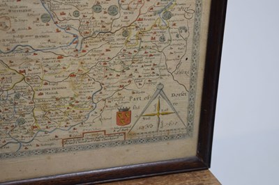 Lot 278 - Speed (John), 17th century hand coloured engraved map of Somerset-Shire