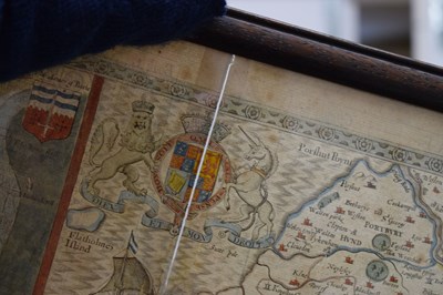 Lot 278 - Speed (John), 17th century hand coloured engraved map of Somerset-Shire