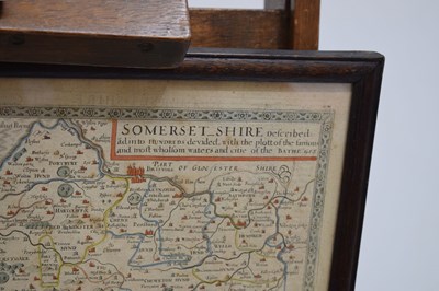 Lot 278 - Speed (John), 17th century hand coloured engraved map of Somerset-Shire