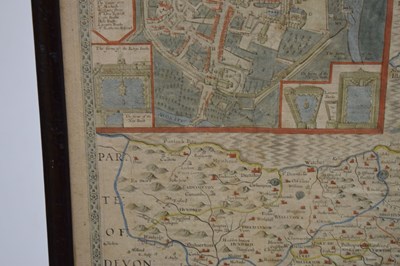 Lot 278 - Speed (John), 17th century hand coloured engraved map of Somerset-Shire