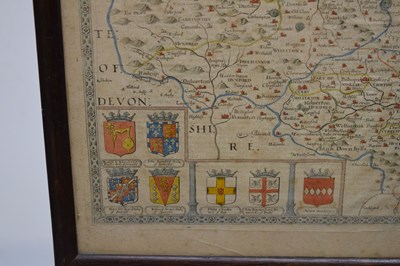 Lot 278 - Speed (John), 17th century hand coloured engraved map of Somerset-Shire