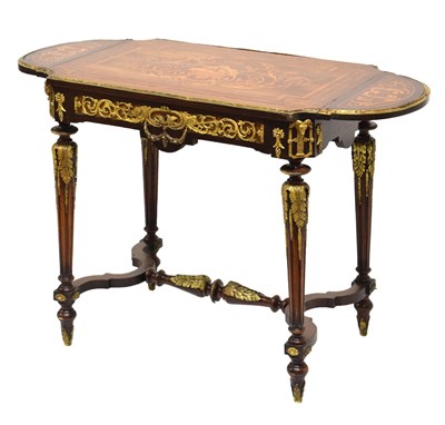 Lot 426 - 19th century French marquetry and gilt metal mounted centre table