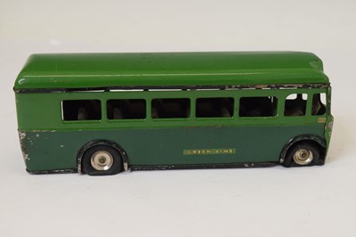 Lot 246 - Triang Minic Toys tinplate clockwork single deck bus