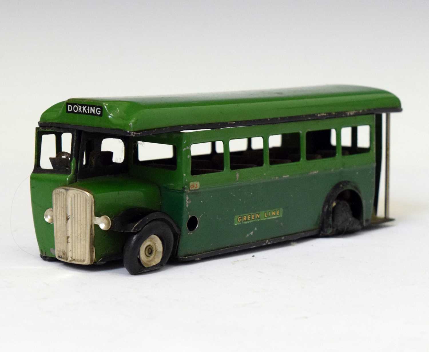 Lot 246 - Triang Minic Toys tinplate clockwork single deck bus