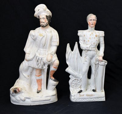 Lot 296 - Two Staffordshire figures