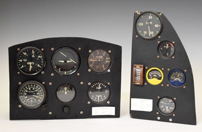 Lot 266 - Two reconstructed cockpit flying panels