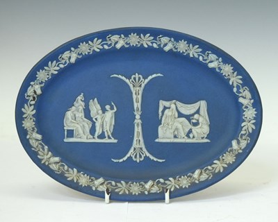 Lot 303 - 19th century Wedgwood jasperware oval tray