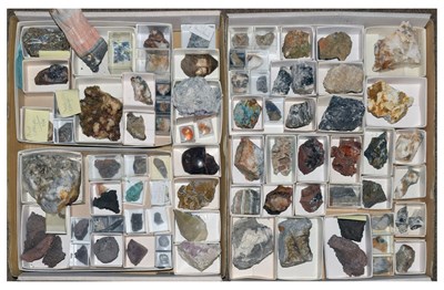 Lot 209 - Approximately seventy geology specimens of rocks, crystals, etc