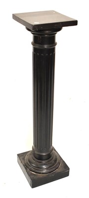 Lot 580 - Ebonised pedestal/vase stand