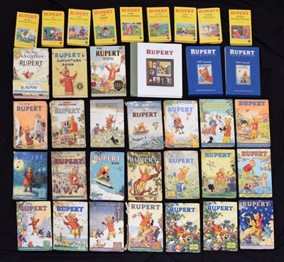 Lot 365 - Extensive collection of Rupert Annuals 1950s onwards, etc