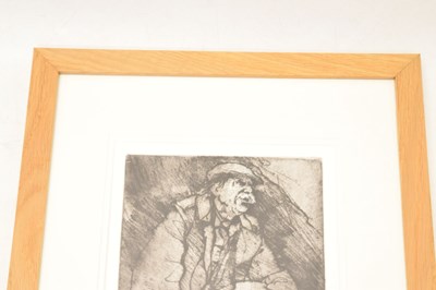 Lot 283 - David Carpanini (b.1946) - Signed limited edition etching - 'Kyffin Williams RA IV'