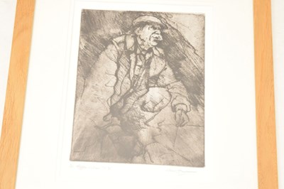 Lot 283 - David Carpanini (b.1946) - Signed limited edition etching - 'Kyffin Williams RA IV'