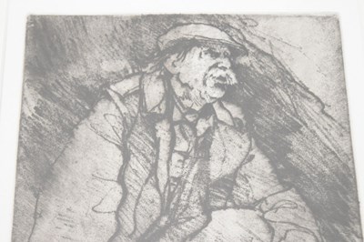 Lot 283 - David Carpanini (b.1946) - Signed limited edition etching - 'Kyffin Williams RA IV'