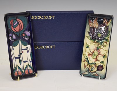 Lot 315 - Moorcroft Pottery - Charles Rennie Macintosh and Hellebore pattern pin dishes