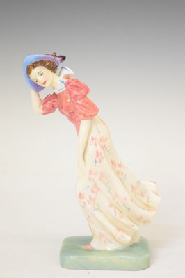 Lot 320 - Royal Doulton - 'Windflower' porcelain figure (HN 1763)