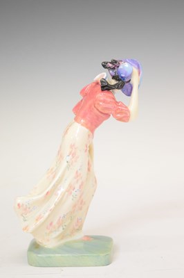 Lot 320 - Royal Doulton - 'Windflower' porcelain figure (HN 1763)