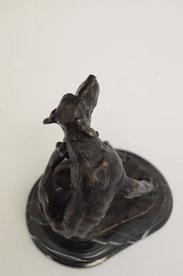 Lot 227 - After Christopher Fratin (1801-1864) - Bronze sculpture of dog scratching