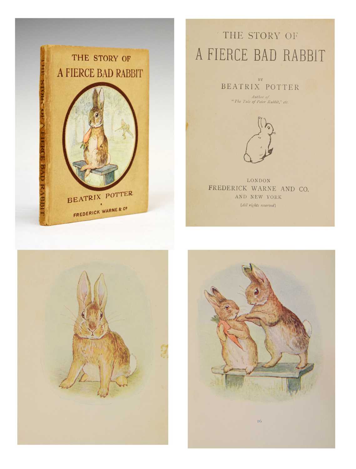 Lot 266 - Potter, Beatrix - 'The Story of A Fierce Bad Rabbit' - First Edition